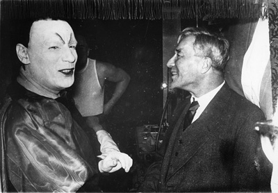 1959 Boris with the actor playing Mephistopheles in his translation of Goethe’s Faust
