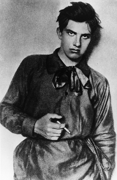 1910 Vladimir Mayakovsky, poet, playwright and Russian Futurist, aged seventeen