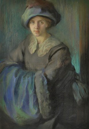 Lady with Muff and Hat