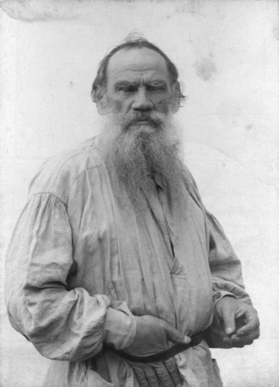 late 1890s Lev Tolstoy in his habitual peasant blouse